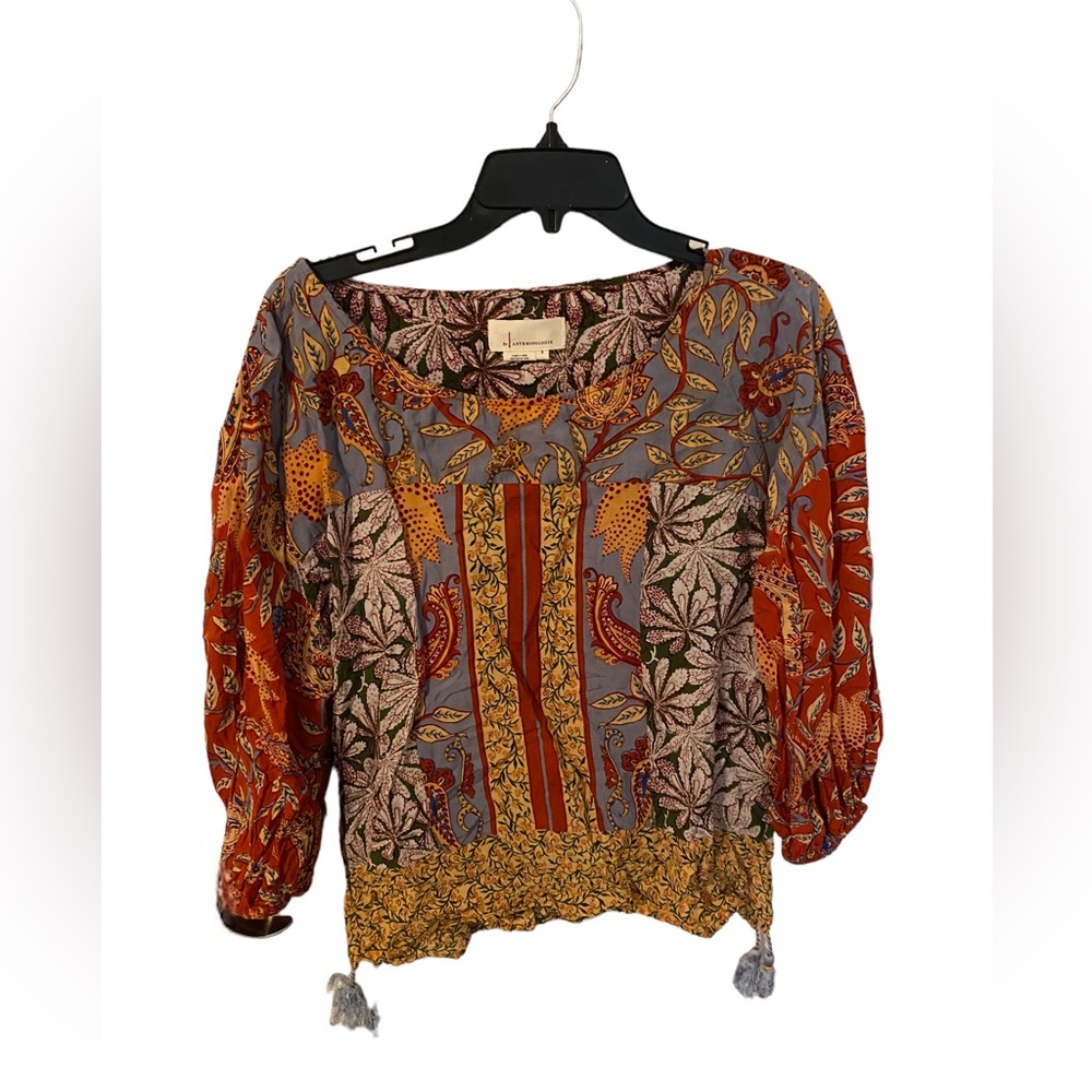 Anthropologie printed blouse